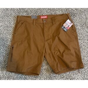 Coleman Men's Utility Short Size 38 Copper Multi Pockets Stretch Tear Resistance